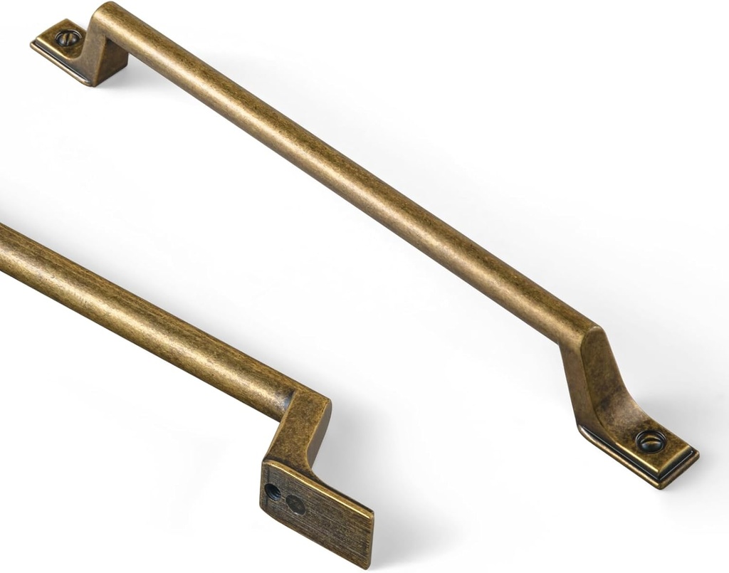 Goo-Ki 6 Pack Antique Brass Kitchen Drawer Pulls Retro Cabinet Hardware - 7.56"(192mm) c-c Vintage Bronze Pull Dresser Handles for Bar Cupboard Closet Wardrobe,9592GT-192