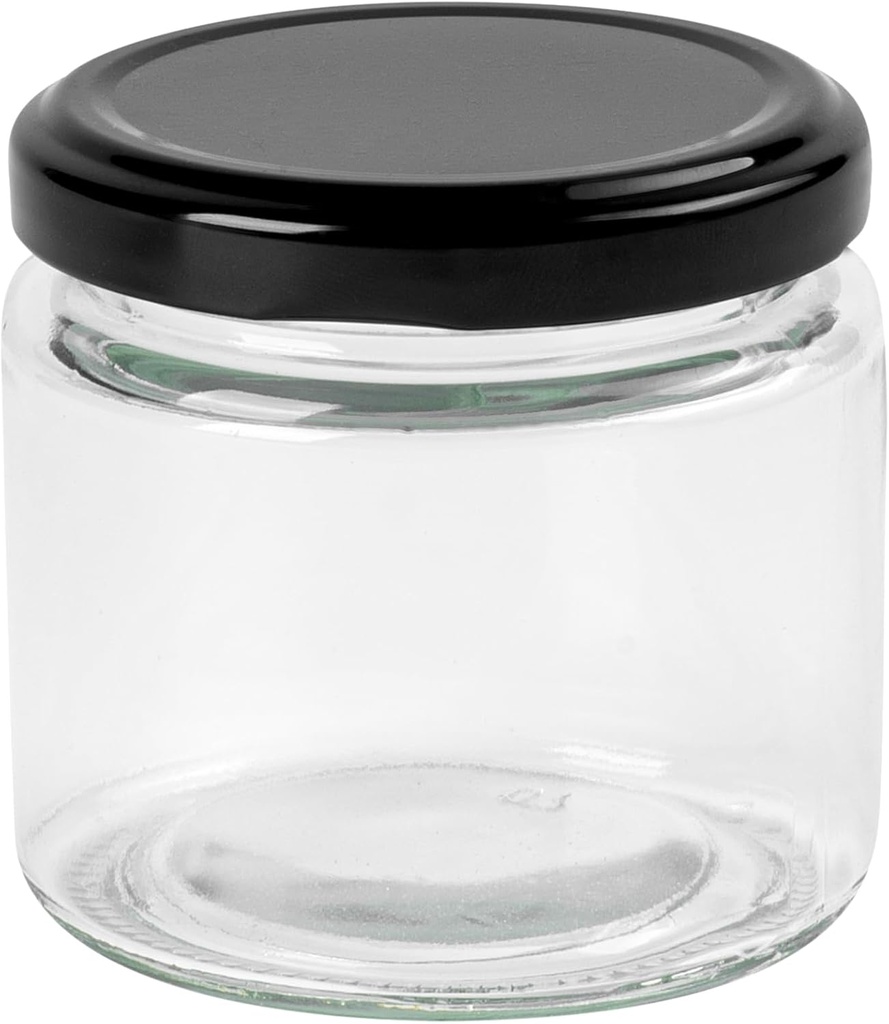 Restaurantware 10 Pack Of Glass Jars, 6 Oz Durable Glass Jars With Lids, Small Mason Jar For Food Reusable Hot And Cold Friendly, For Restaurants And Kitchens, Clear Storage Jar