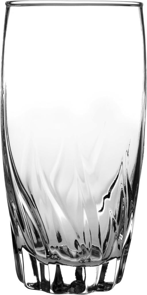 Anchor Hocking 16 Ounce Central Park Drinking Glasses (4-piece, clear, dishwasher safe)