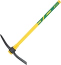 GloriousAMC Heavy Duty Mattock, 36" Fiberglass Handle, Yellow, Steel, Multipurpose Garden Tool, Chopping Soil, Gardening
