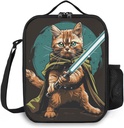 Cat Lunch Box Insulated Lunch Bag for Women Men Reusable Large Capacity Lunchbox with Shoulder Strap Small Leakproof Cooler Food Bento Tote Bag for Work Travel Picnic