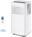 8000 BTU Portable Air Conditioner with Dehumidifier & Fan，Cools Rooms up to 420 Sq. Ft., Remote Control, LED Display ，White