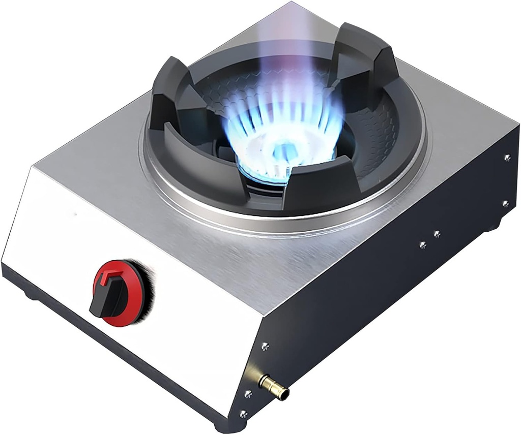 Gas cooktop Desktop Burner Gas Cooker gas hob Stainless Steel Gas Stove ，Home/Commercial 40W Fierce Fire Desktop Cooking Stove，Natural Gas/Propane Gas, Ideal For Compact Living, Ki(Lpg)
