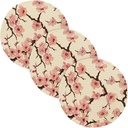 Japanese Cherry Blossom 3 Pcs Trivet Mat Set for Crock Pot 15in Heat Resistant Mat Kitchen Counter Decor