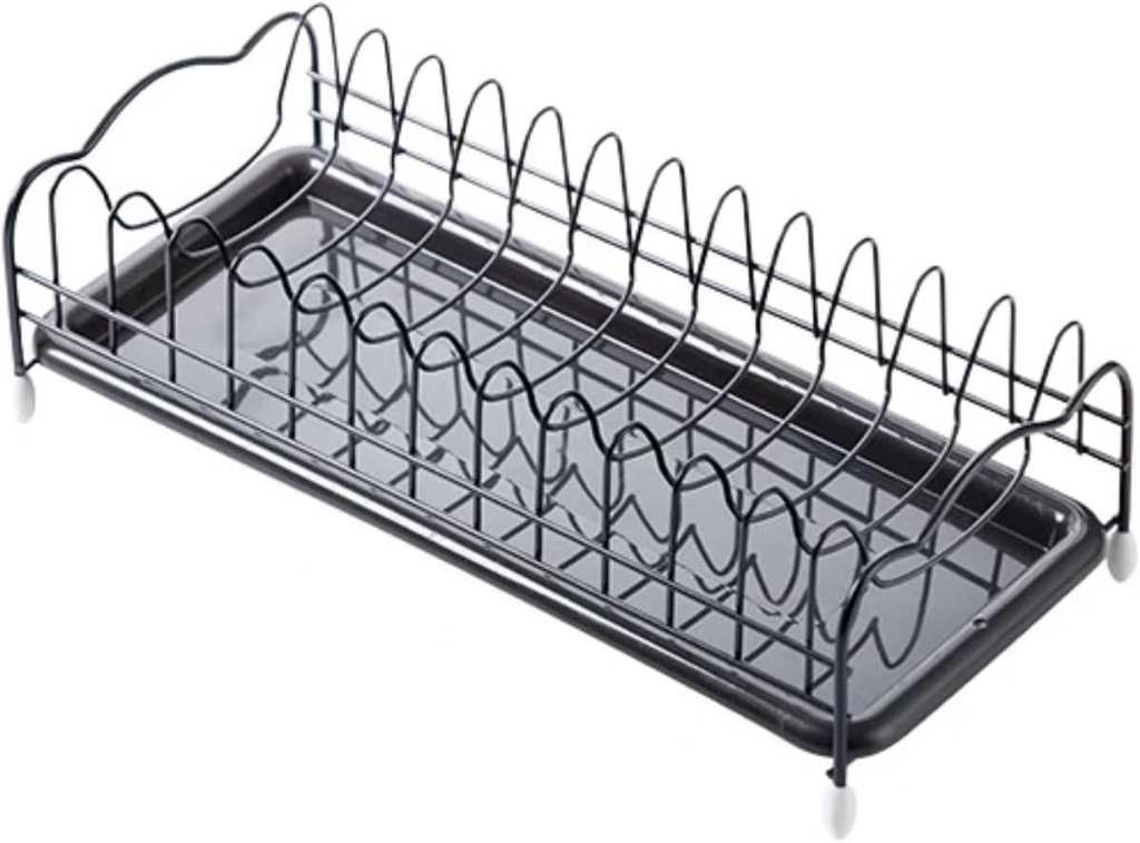 Space Saving Dish Rack Iron Kitchen Dish Drying Rack Holder with Tray Tableware Storage Shelf Plate Drainer Dish Drying Rack