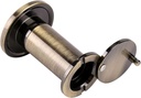 Door Viewer, 200 Degree Wide Angle Door Viewer with Heavy Duty Rotating Privacy Screen Cover Home Office Hotel (Antique Brass)
