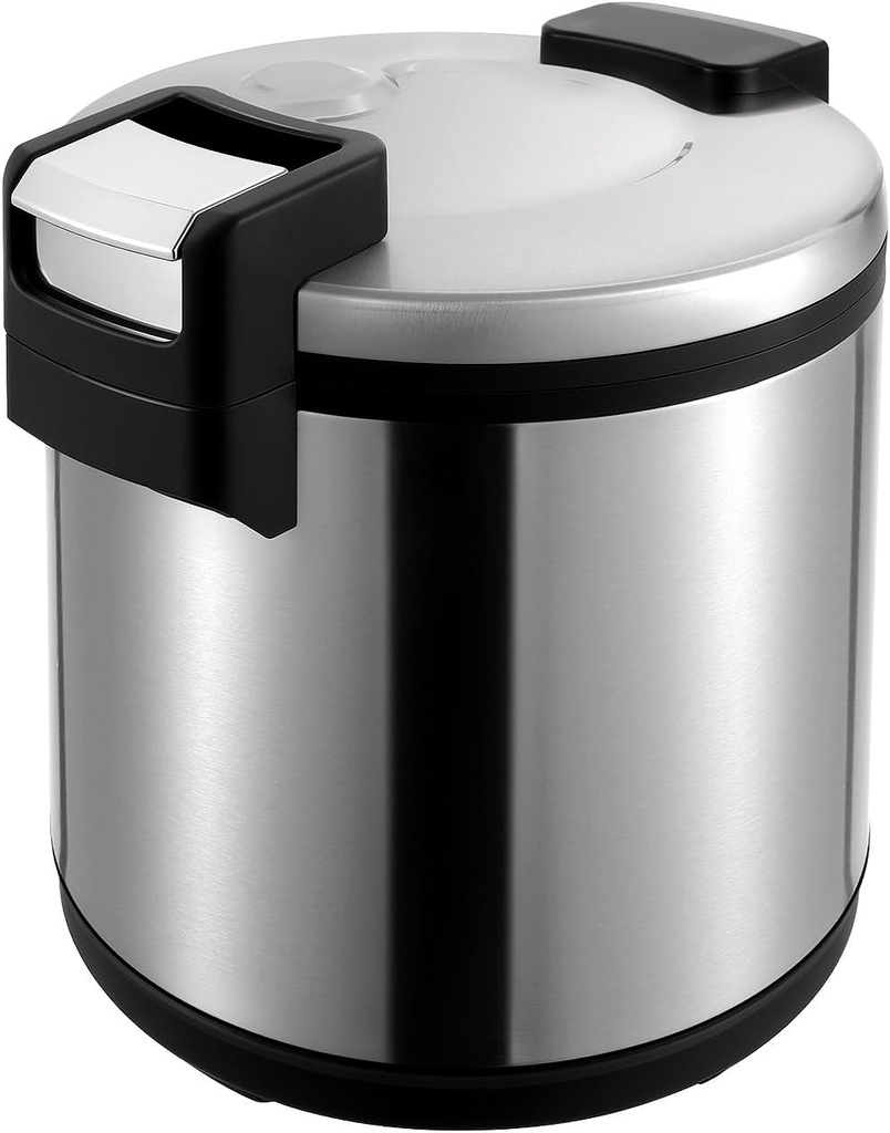 Commercial Electric Rice Warmer, 20Qt Stainless Steel Heavy Duty Food Warmer, Non-Stick Pot Soup Warmers Sushi Rice Warmer for Restaurant Party Family