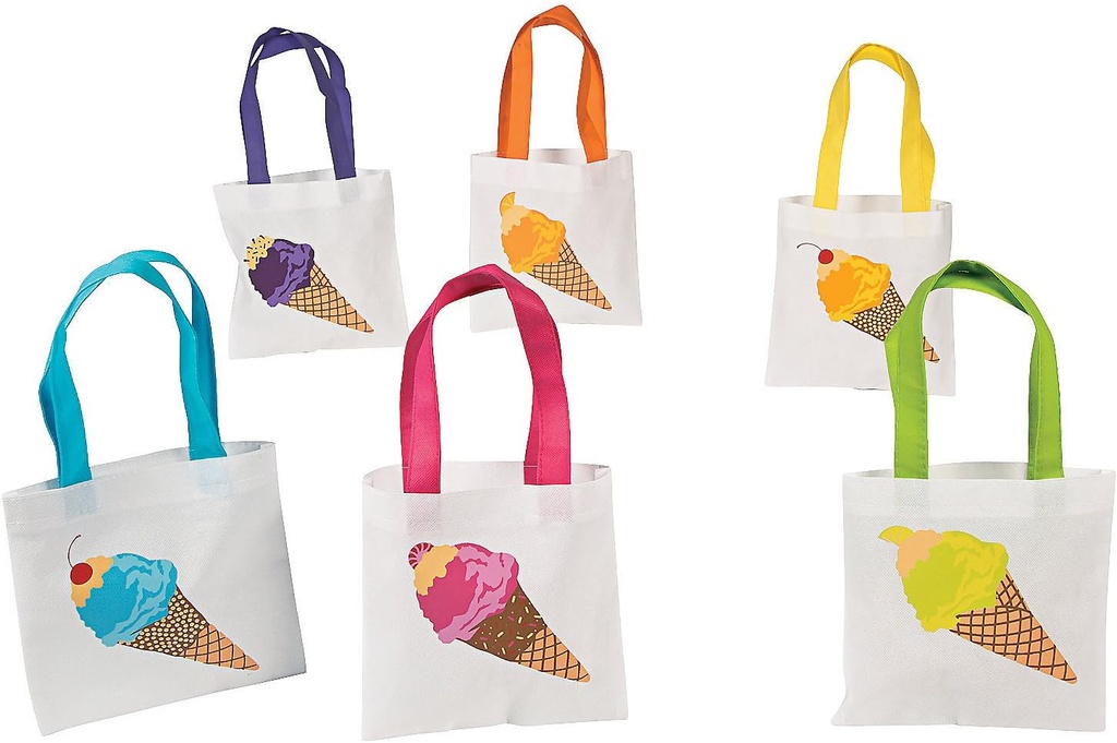 Reusable Ice Cream Tote Bags (set of 12)