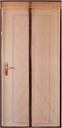 Home-organizer Tech Magnetic Screen Door with Heavy Duty Mesh Curtain Screen Door Mesh Mosquito Screen, Full Frame Magic Strap Fit Doors Up to 36-82 Inch Max (Coffee)