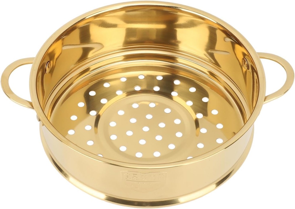 18cm Food Steamer Basket, Cooking Steamer Basket Stainless Steel Steamer Grid with Double Handle Bun Steamer Rack for Instant Pot Pressure Cooker, Steaming Colander Kitchen Cookware/1293