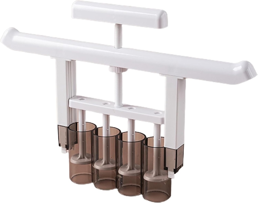 Mooncake Filling Maker Dispenser Food Grade Plastic DIY Moon Cake Mold Making Tool Hand Press Cutter Cookie Stamp Kitchen Baking White