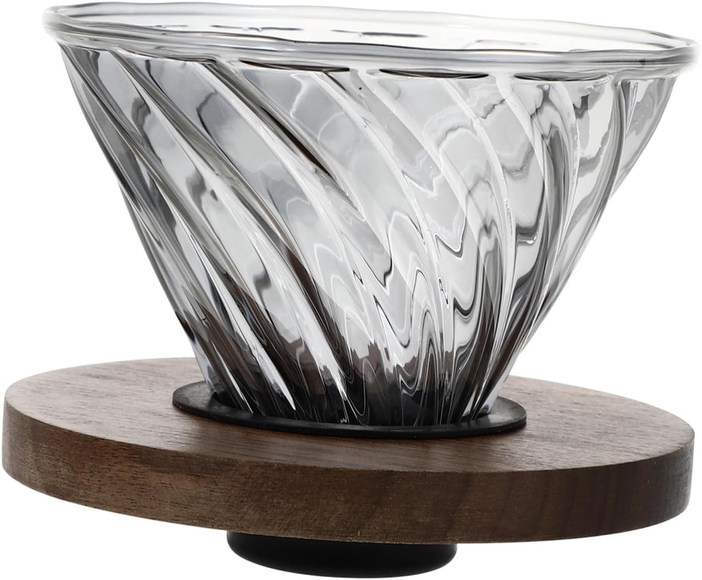 Gatuida 1Pc Black Coffee Pot Funnel Reusable Filter for Home Brewing Durable Easy to Clean for Coffee Tea Lovers Idea for Friends and Family