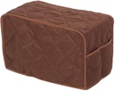 Kitchen Appliance Cover, Square Dust Cover with Pockets, Kitchen Cooker Cover for Pressure Cooker Rice Cooker Airfryer and Crock Pot(40cm-Coffee)