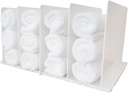 Towel Organizer for Closet:Bathroom & Cabinet Under Sink Towel Storage, Beach & Hand Towels and wash Cloths Holder Space Saving Closet Organizers and Storage
