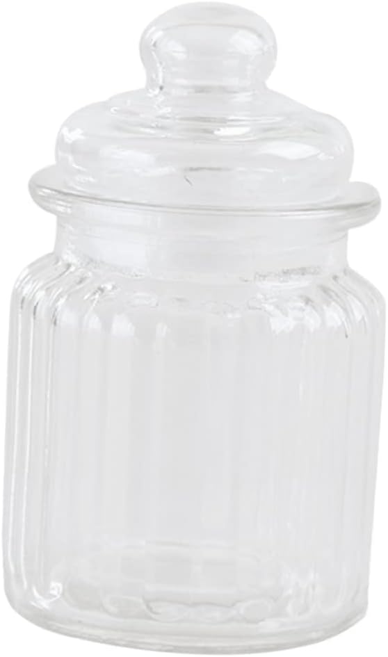 Garneck Glass Seal Jars Storage 300ml Small Tea Canisters Glass Containers for Dry Food and Spices