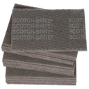 3M Scotch-Brite Ultra Fine Grade 07448 Hand Pad, Case of 20, 6 in x 9 in Hand Pads, Nonwoven Silicon Carbide, Surface Preparation, Scuffing, and Cleaning, Gray (Pack of 20)