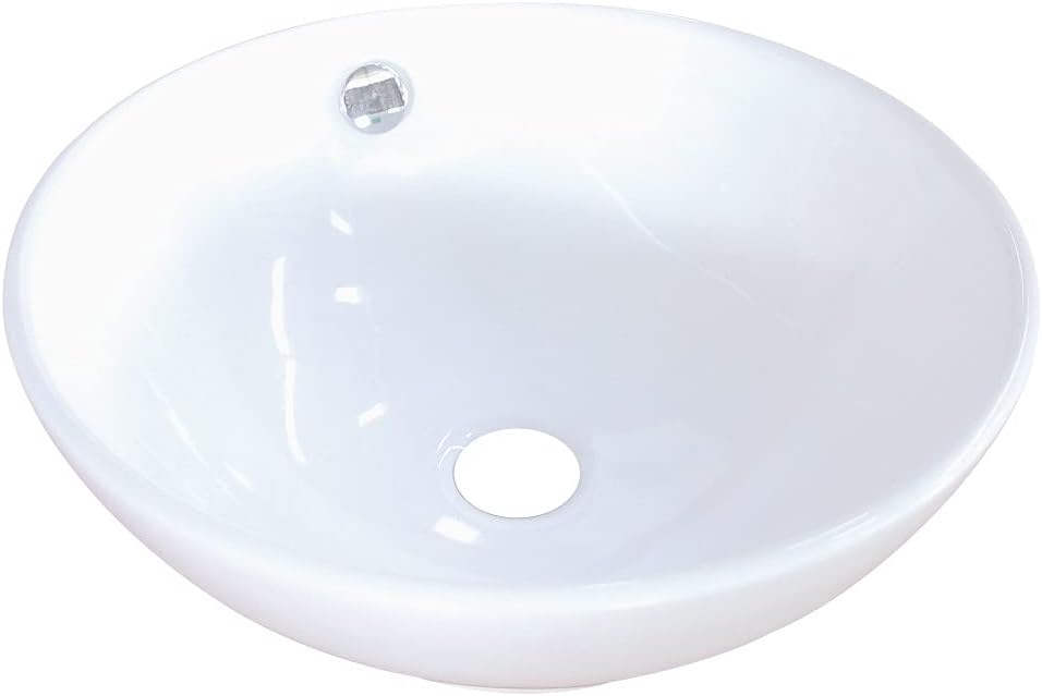 Kingston Brass EV4129 Fauceture Perfection Vitreous China Bathroom Vessel, White