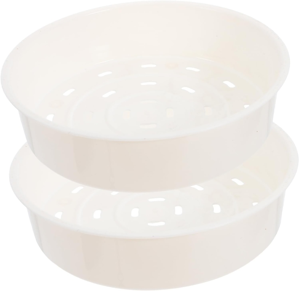 2Pcs Thickened Plastic Food Steam Baskets Steamer Accessories for Rice Cooker Household Use Safe and Easy to Clean