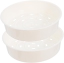 2Pcs Thickened Plastic Food Steam Baskets Steamer Accessories for Rice Cooker Household Use Safe and Easy to Clean