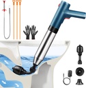 Electric Toilet Plunger Clog Remover: High Pressure Air Drain Blaster Clog Remover for Bathroom Bathtub Floor Drain Clogged