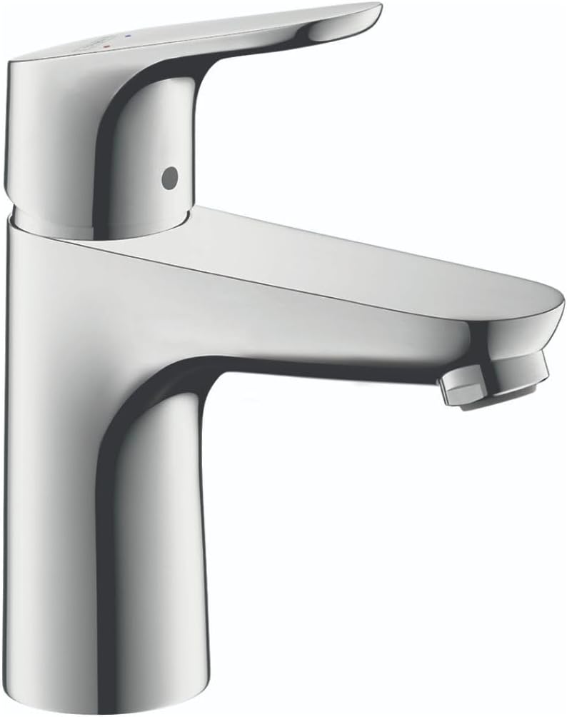 hansgrohe Focus Modern Upgrade Easy Clean 1-Handle 1 7-inch Tall Bathroom Sink Faucet in Chrome, 04371000