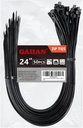 Long Zip Ties Heavy Duty 24 inch, Large Zip Ties with 200 lbs Tensile Strength, Big Cable Ties, Black, 50 Pack, by GAIIAN