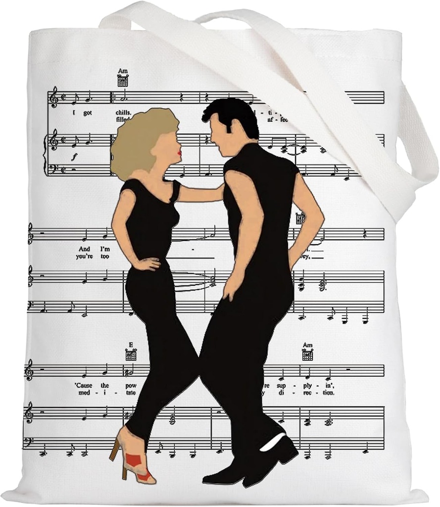 LEVLO Musical Tote Bag Danny & Sandy Fans Gift Danny Drama Shoulder Bag Sandy Theatre Merch