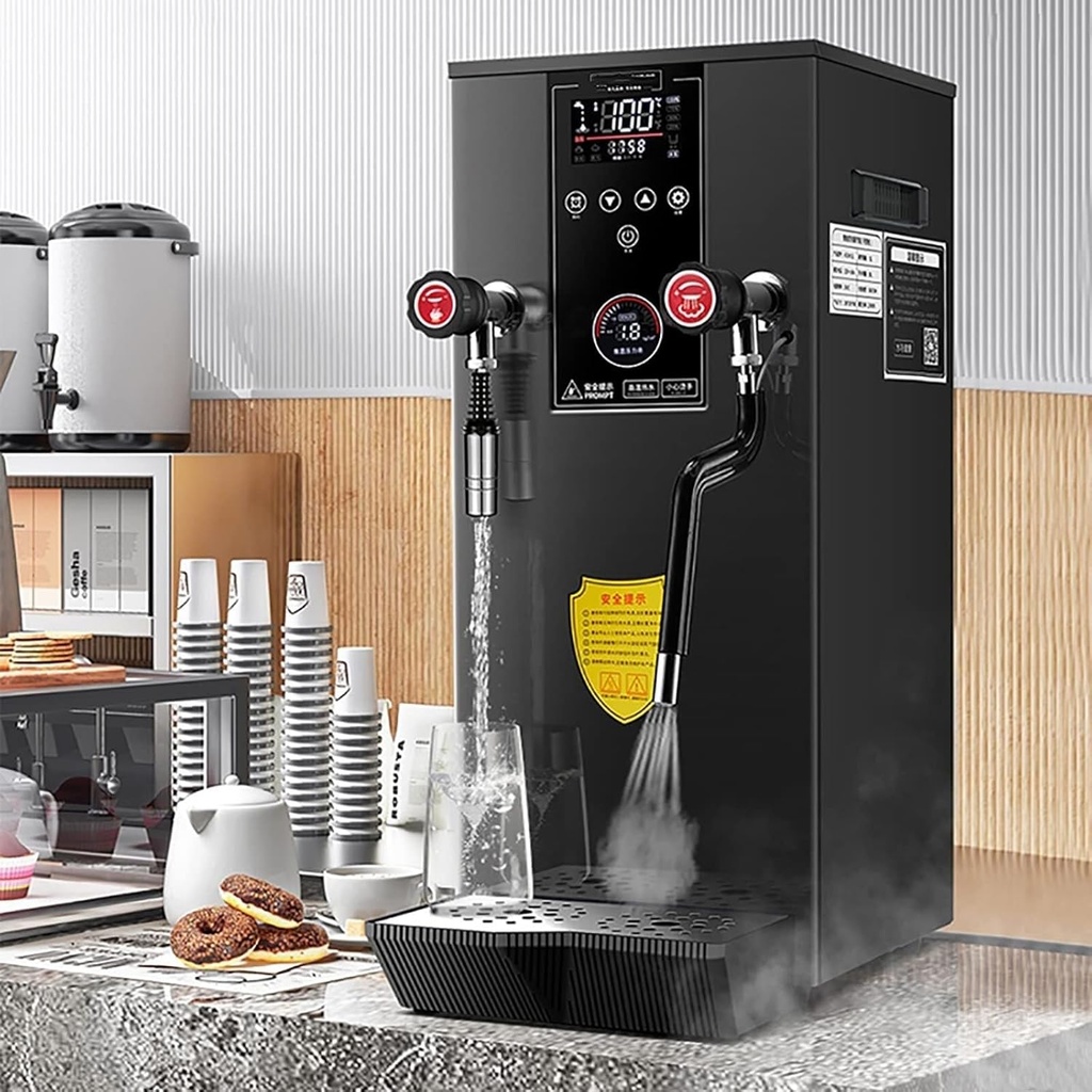 12L Commercial Multipurpose Milk Frother, Electric Milk Frother LED Display for Espresso Tea Shop Dessert Shop Hotel Milk