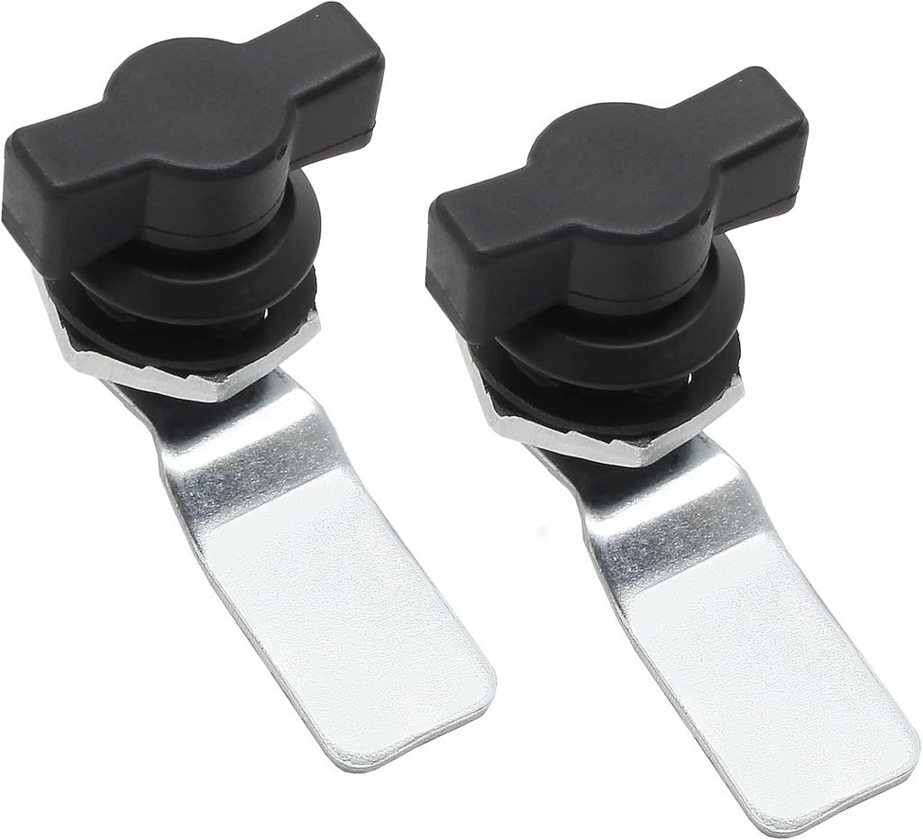 2 Pcs Thumb Operated Offset Cam Lock, T Handle Thumb Cam Lock Swing Knob Turn Latch for Machine Cabinet Drawer