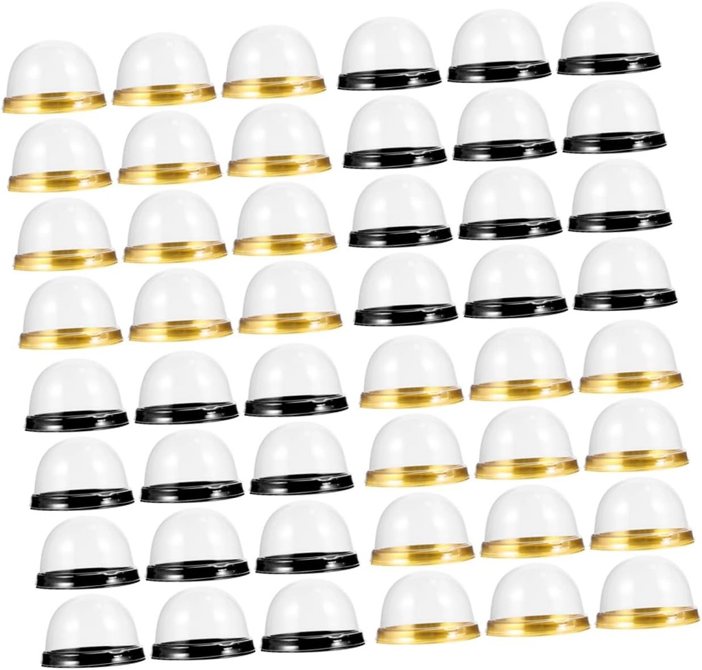 100pcs Egg Yolk Cake Box Round Cupula for Macarons Small Dessert Baking Accessories Light Weight and Easy to Carry
