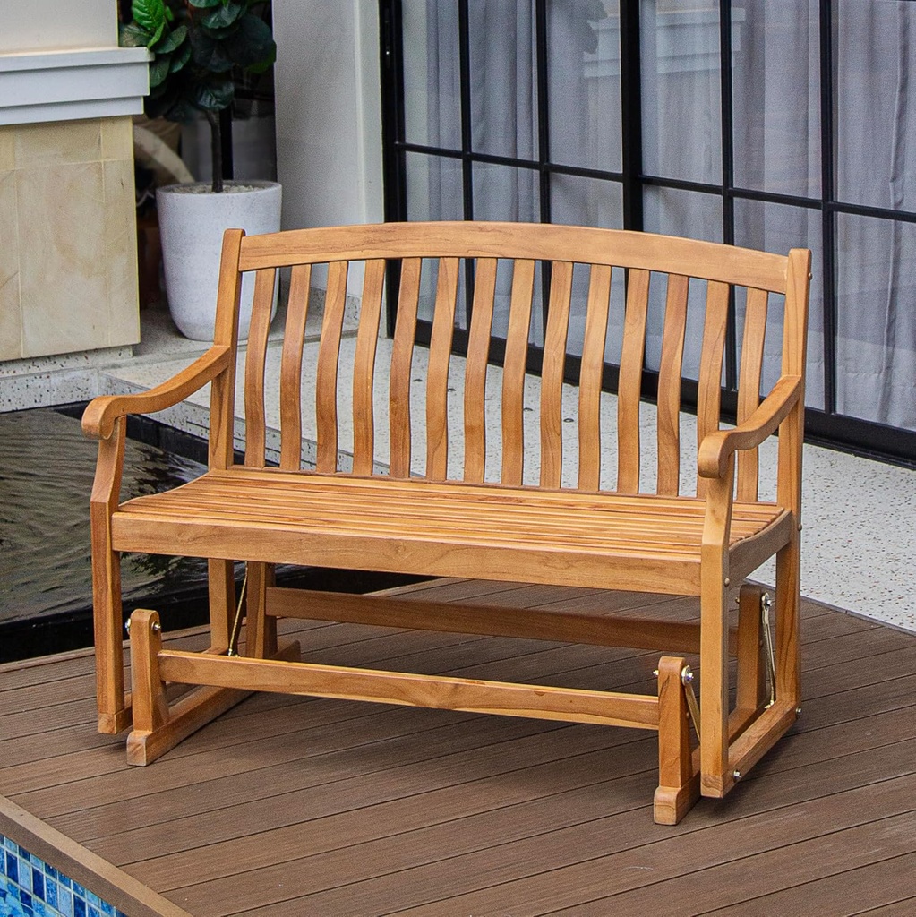 Cambridge Casual Arie Superior Indonesian Teak Outdoor Glider Bench