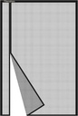 Side Opening Magnetic Screen Door in Fiberglass 58x78inch, Black - Thicken Mesh Screen Magnetic Closure Keep Bugs Out, Reversible for Left/Right Door