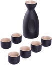 Sake Set Japanese Sake Pot Set Traditional Sake Cup Porcelain Pottery Ceramic Crafts Wine Glasses Cups 7 Piece C Practic