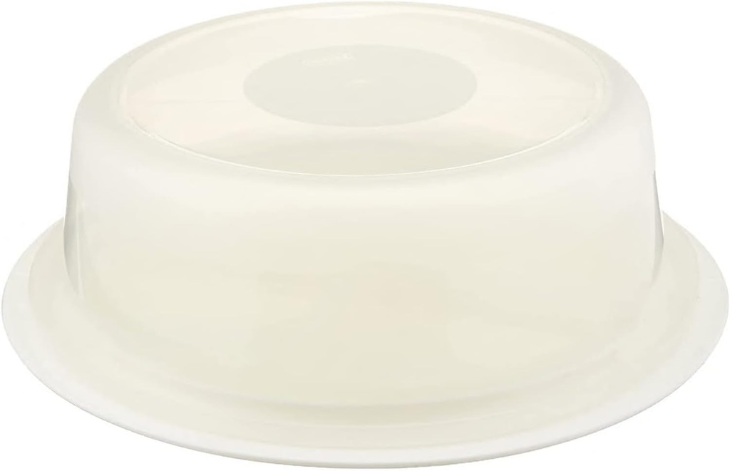 Sana Enterprises Large Cake Carrier, Storage Container, and Server with Translucent Dome and White Serving Tray with 4 Additional Condiment Trays