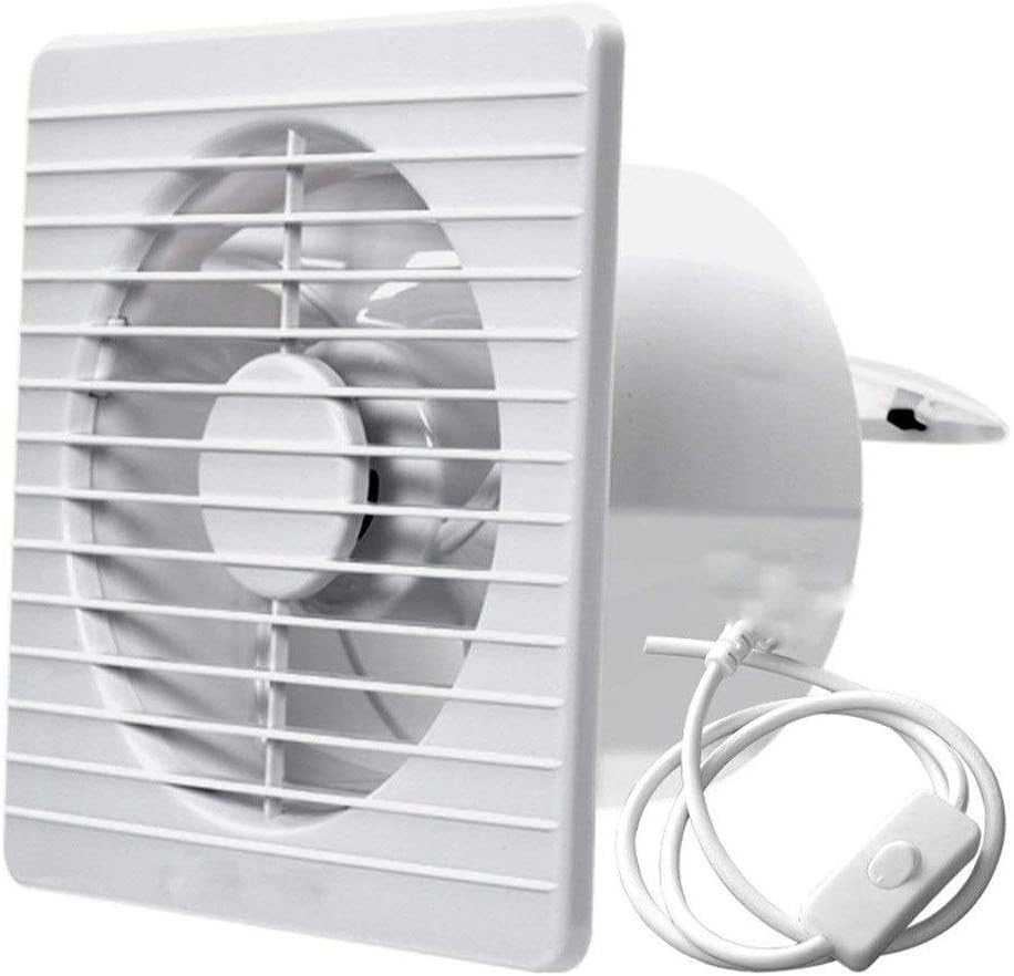 HBJWOV Ventilation Fan Noise Glass Window Type Ventilation Fan Exhaust Powerful Silent Bathroom Kitchen Rated Speed