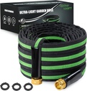 100FT Lightweight Super Flexible Garden Hose - Kink-Free, Non-Expanding, Easy Storage for Yard Lawn Outdoor Use (Black-Green)