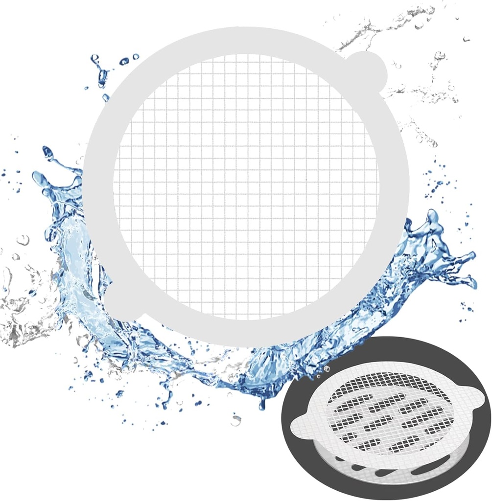 28Pack Disposable Shower Drain Hair Catcher Waterproof Mesh Stickers,Kitchen Sink Drain Strainer,Bathtub Hair Catcher for Drain,Sink Stopper,Bathtub Accessories,Bathroom Necessities (3.54"/9CM)