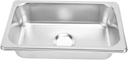 Diydeg 304 Stainless Steel Bar Sink, 10.43x6.38x2.56in Drop-in Undermount RV Sink with 1.6in Sewer Outlet, Rectangular, Single Bowl