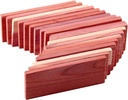 Cedar Space Cedar Blocks for Closet Storage,100% Aromatic Red Ceder Blocks Cedar Planks Chips 16pcs for Closet Drawers 100% Natural Wood Chips