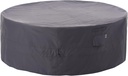 WJ-X3 Ripstop Patio Furniture Cover, 96" D x 31" H, Waterproof, UV Resistant, Anti-Fading Outdoor Cover for Round Dining Table and Chairs Set, Grey