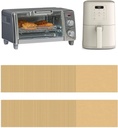 125PCs Small Air Fryer Oven Parchment Paper Liners 8.5x5.2in Compatible with Black+Decker Crisp'N Bake Air Fry 4-Slice Toaster Oven TO1787SS/TO1785SG & Bella 4QT Slim Air Fryer & Elite Gourmet ETO236