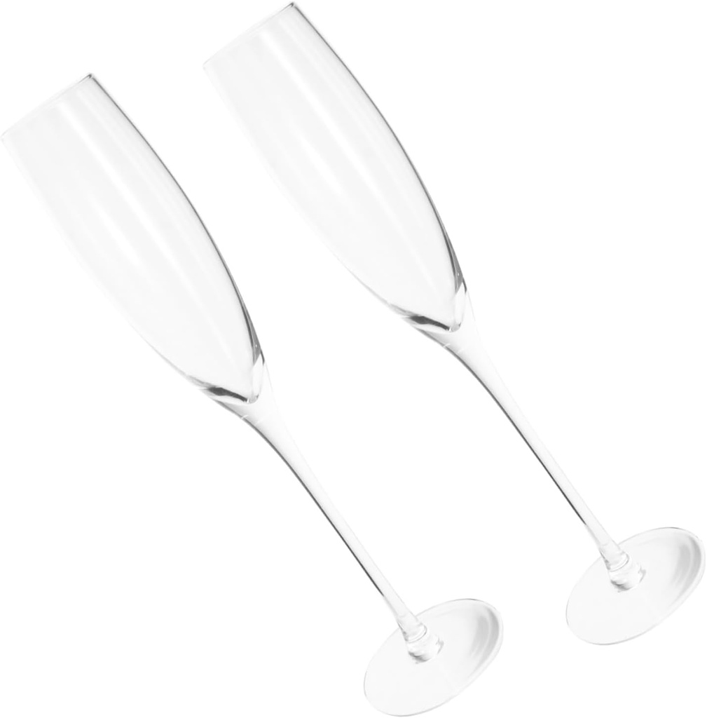 2 Pcs Thin Crystal Glasses Lead-free Wine Goblets Unique Wine Glasses Simple Classic Design