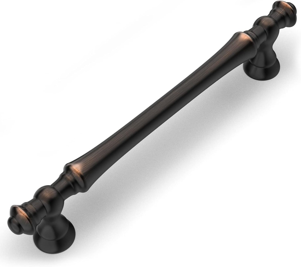 Amerdeco 10 Pack Oil Rubbed Bronze Cabinet Pulls 5 Inch(128mm) Hole Center Cabinet Hardware Kitchen Cabinet Handles for Bathroom Drawer Pulls Dresser Pulls ZH0014
