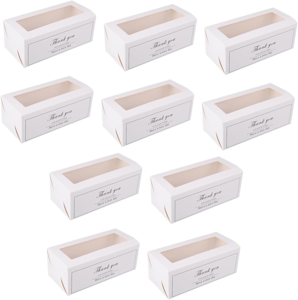 PartyKindom 10pcs Eco-friendly Paper Baking Cake Boxes Cake Board Carrier for Parties Home Bakery