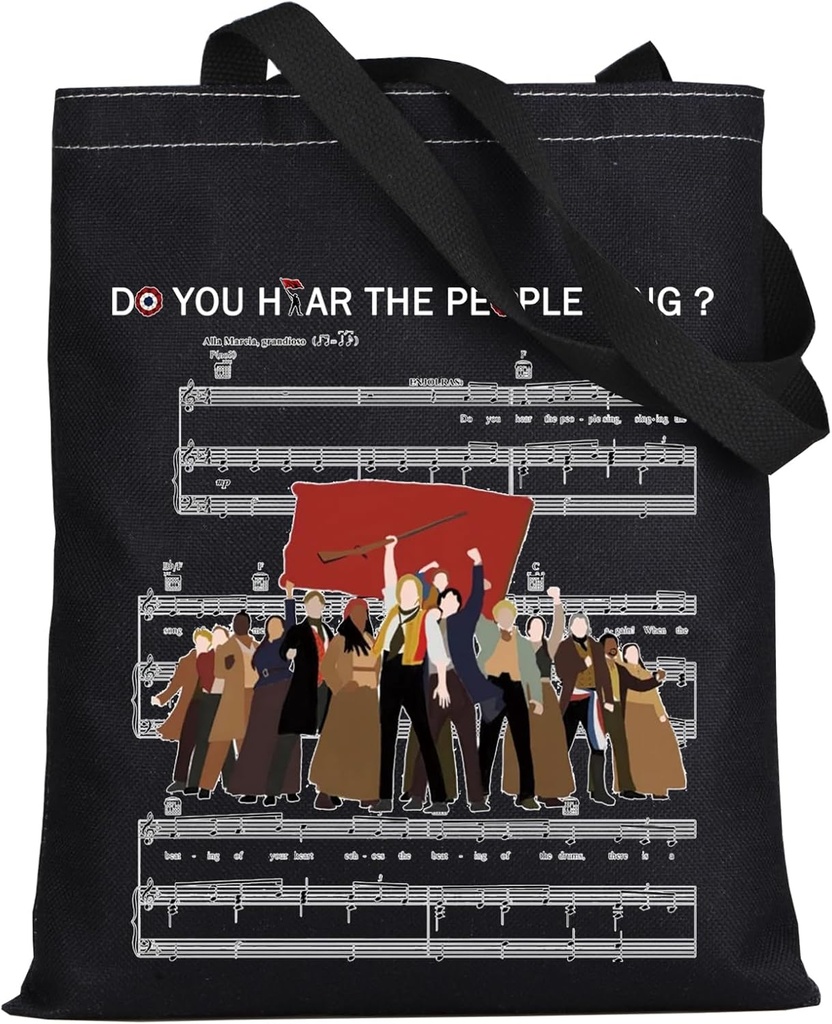 WZMPA Musical Tote Bag Theater Gift Theater Drama Romantic Shoulder Bag Musical Merch