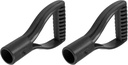 METALLIXITY Shovel D Grip Handle (30mm/1.18") 2Pcs, PVC Spade Snow Shovel Replacement Handle - for Home Gardening Digging Raking Tool, Black
