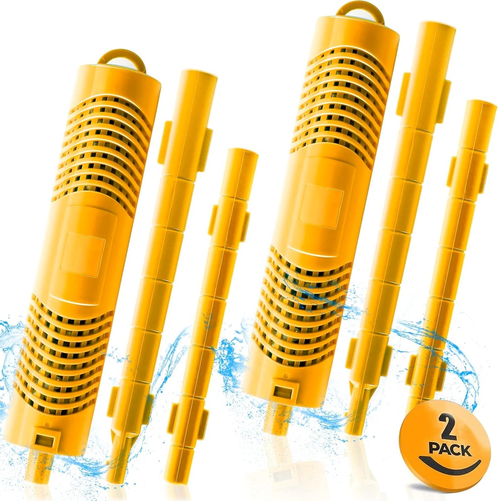 Spa in-Filter Mineral Sticks Parts for Hot Tub Filter Cartridge, Last for 4 Months, Yellow, 2PCS