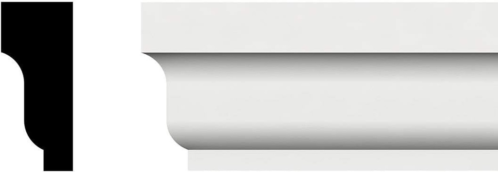 WM210-1 5/8"H x 5/8"P x 96"L Shingle Moulding, PVC