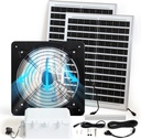 TXL 40W Solar Fan with Thermostat, Solar Gable Vent Fan, 1800 CFM, Precision Temperature Control, Continuous Cooling Without Light, Ideal for Roof Vents, Attics, Greenhouses, Sheds, and Chicken Coops