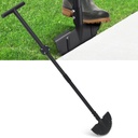 Saw-Tooth Edger Lawn Tool, 48 Inch Half Moon Lawn Edger with T-Grip, Sidewalk Grass Long Handled Step Edger